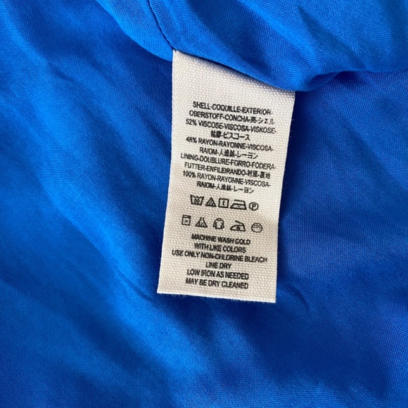 Free People Smooth Sailing Blue and White Paisley Button Maxi Skirt Size 2 - Picture 4 of 15